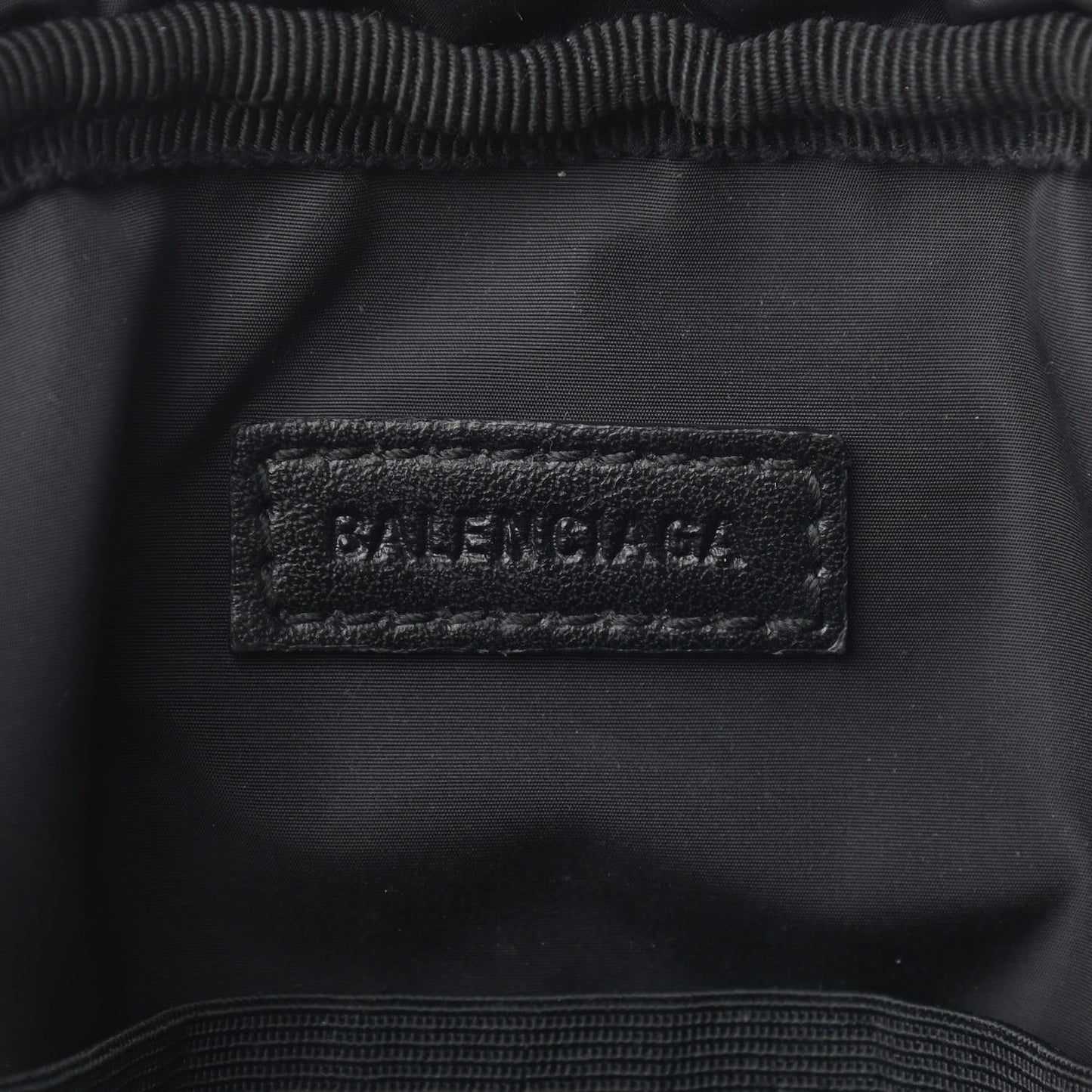 Recycled Nylon Small Sport Messenger Bag Black White