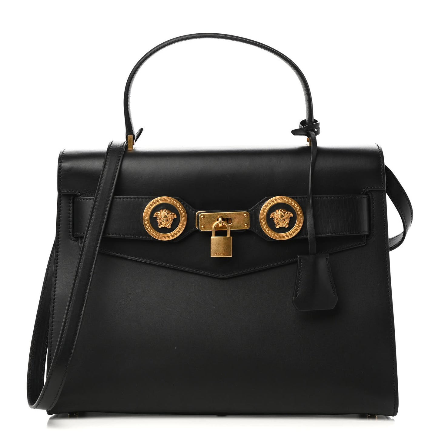 Calfskin Icon Handbag Black