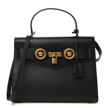 Versace Calfskin Icon Handbag Black 1 of 10