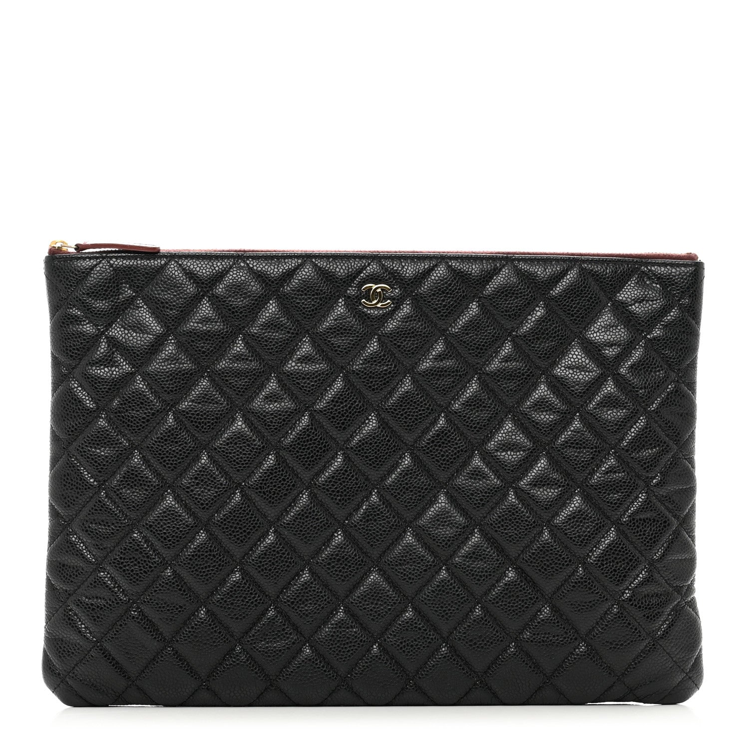 Chanel Caviar Quilted Large Cosmetic Case Black 1 of 8