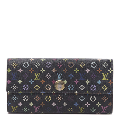 Louis Vuitton Monogram Multicolor Sarah Wallet Black Grenade 1 of 12
