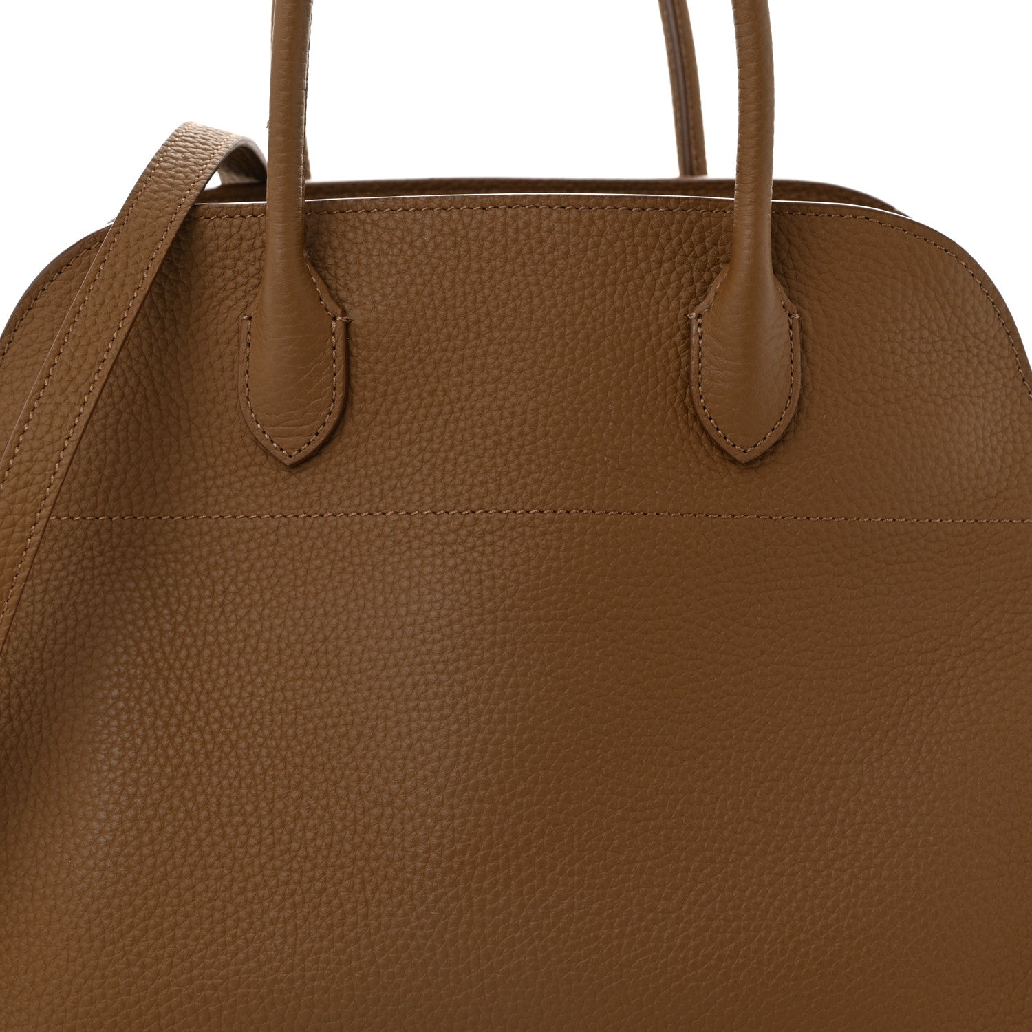 The Row Matte Grained Calfskin Soft Margaux 12 Taupe 7 of 9