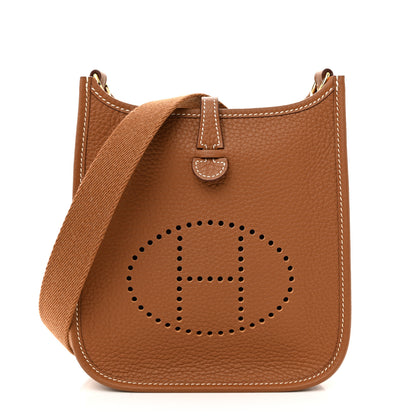 Hermes Taurillon Clemence Evelyne TPM Gold 1 of 11
