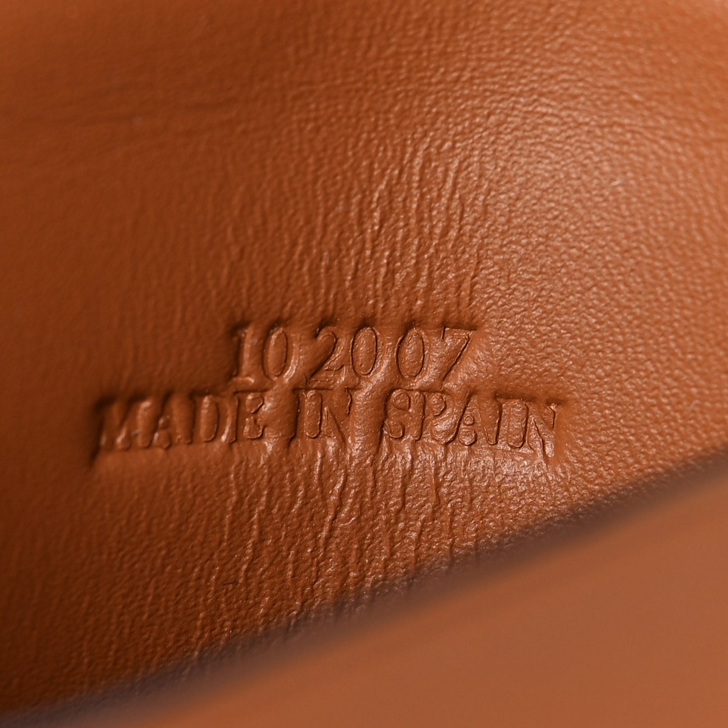 Soft Calfskin Mini Heel Pouch Tan