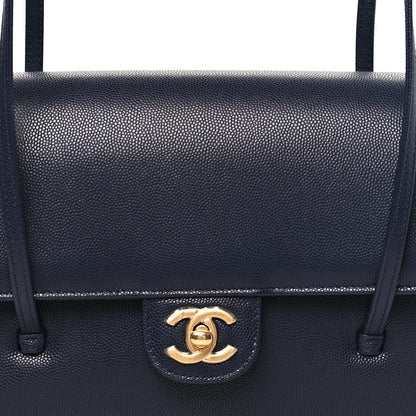 Chanel Shiny Caviar Preppy Coco Small Flap Navy 8 of 11
