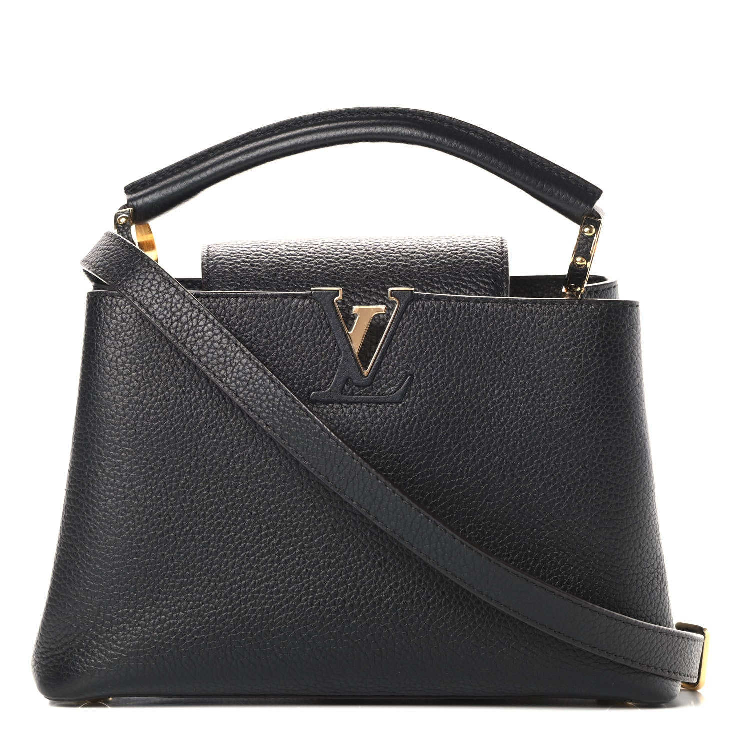 Louis Vuitton Taurillon Capucines BB Black 1 of 14