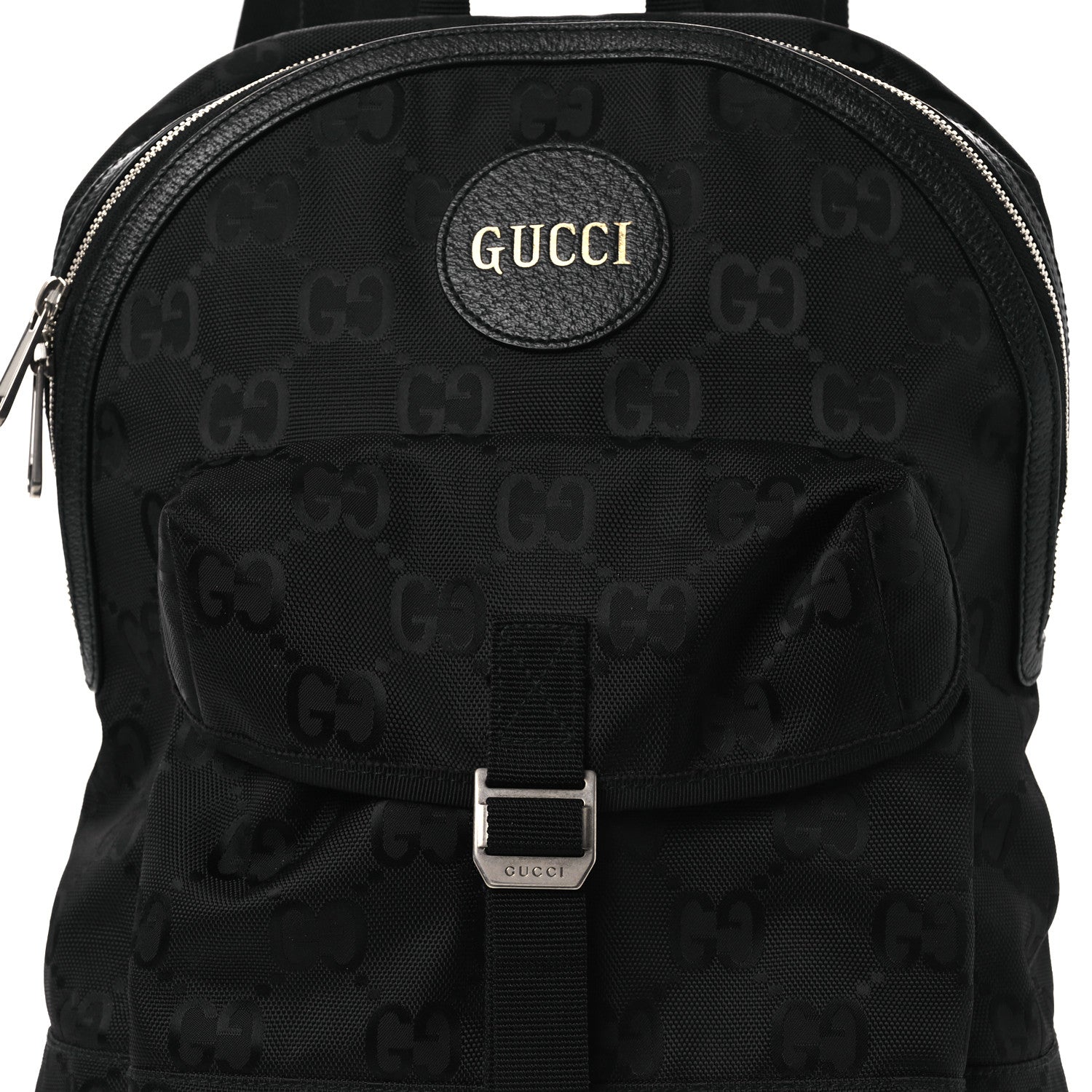 Gucci Econyl Nylon Monogram Off The Grid Backpack Black 8 of 11
