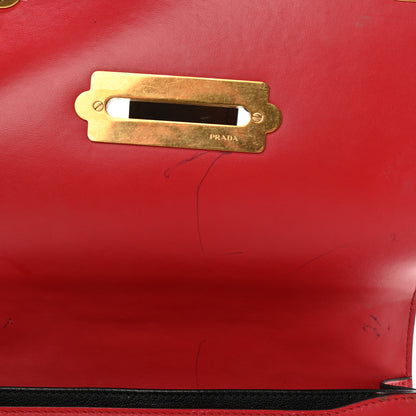 Prada City Calfskin Saffiano Cahier Bag Fuoco Black 13 of 13