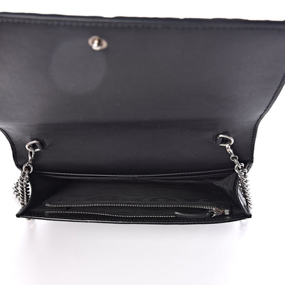 Gucci GG Supreme Monogram Arabesque Chain Wallet Black 5 of 6