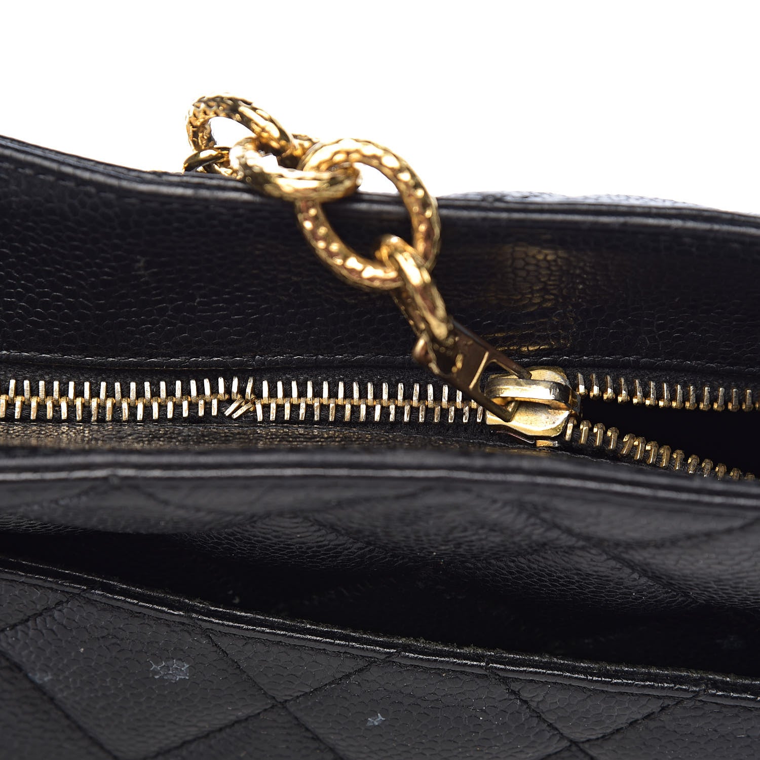 Chanel Caviar Quilted Medallion Tote Black 13 of 25