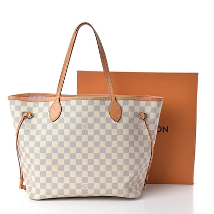 Louis Vuitton Damier Azur Neo Neverfull MM Rose Ballerine 12 of 12