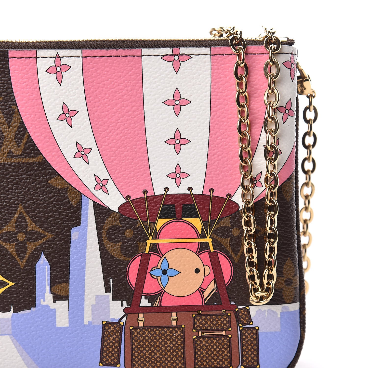 Louis Vuitton Monogram 2019 Christmas Animation Double Zip
