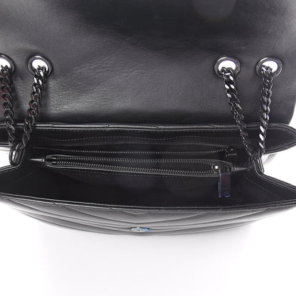 Saint Laurent Calfskin Y Quilted Monogram Medium Loulou Chain Satchel Black 4 of 8