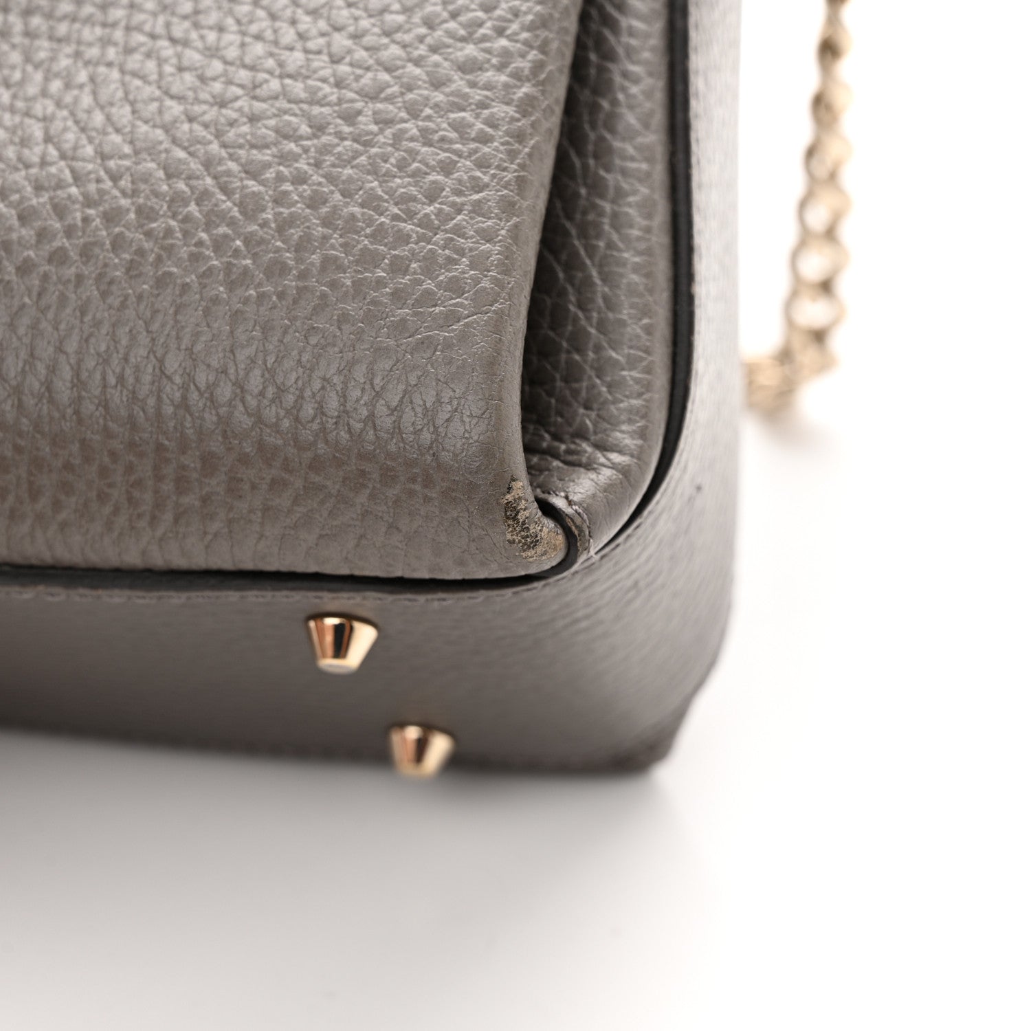 Gucci Dollar Calfskin Interlocking G Top Handle Shoulder Bag Loess 14 of 17