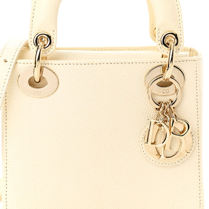 Christian Dior Lizard Mini Lady Dior White 8 of 10