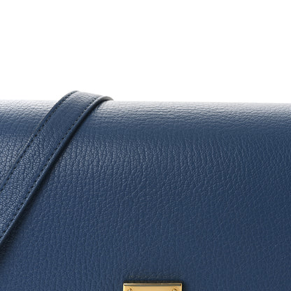Celine Goatskin Medium Classic Box Flap Bag Deepsea 8 of 11