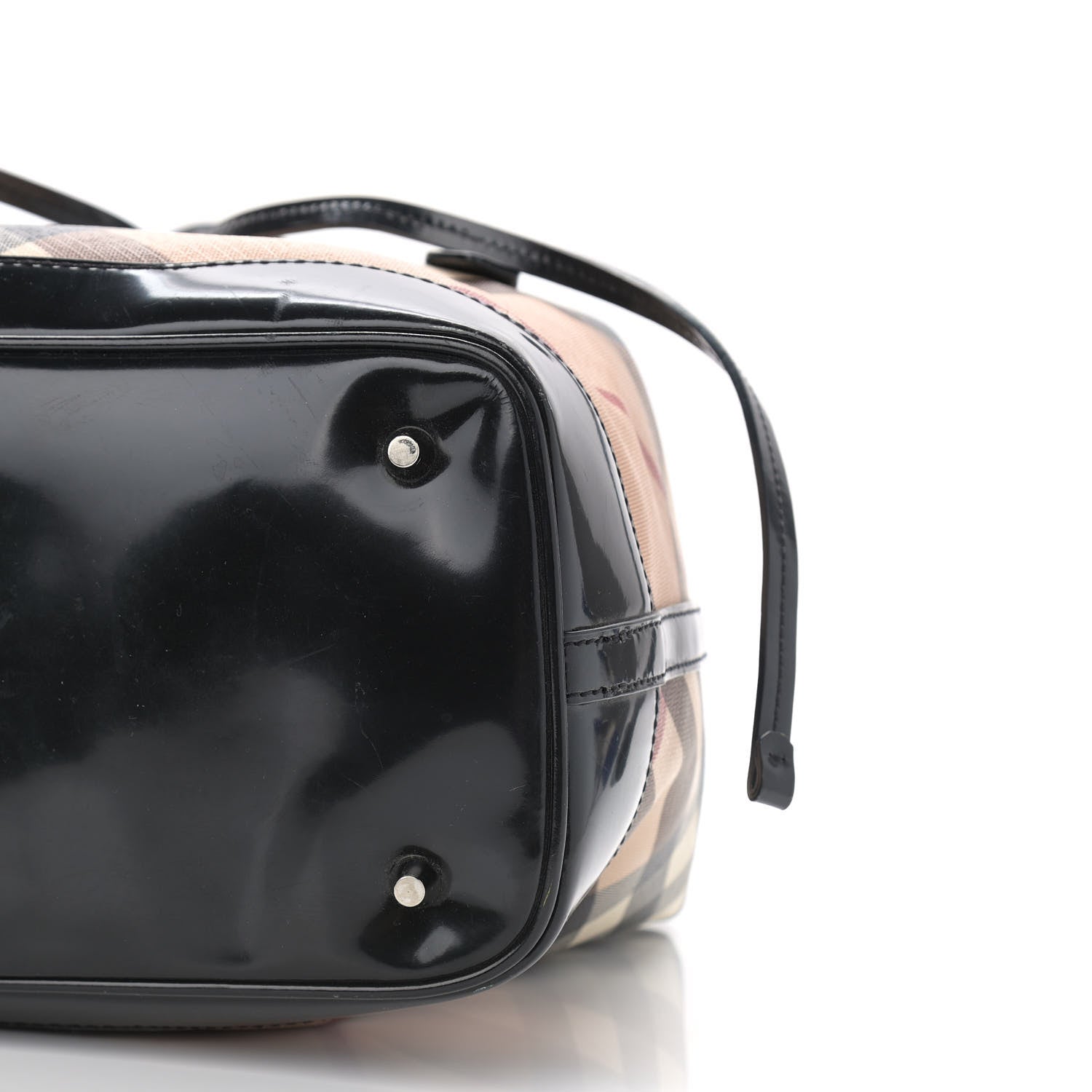 Burberry Supernova Check Drawstring Tote Black 6 of 17