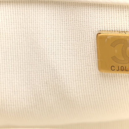 Chanel Caviar Quilted Small Boy Flap White 7 of 10