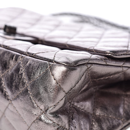 Chanel Metallic Aged Calfskin Quilted 2.55 Reissue 226 Silver 12 of 14