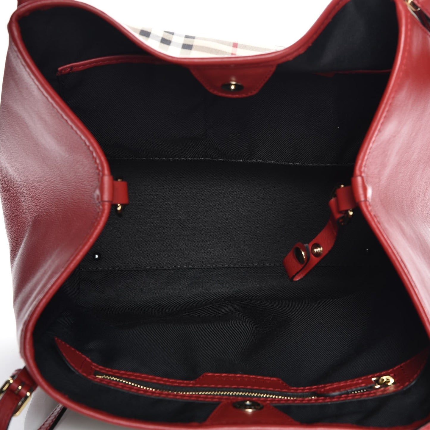Horseferry Check Small Canterbury Tote Honey Parade Red