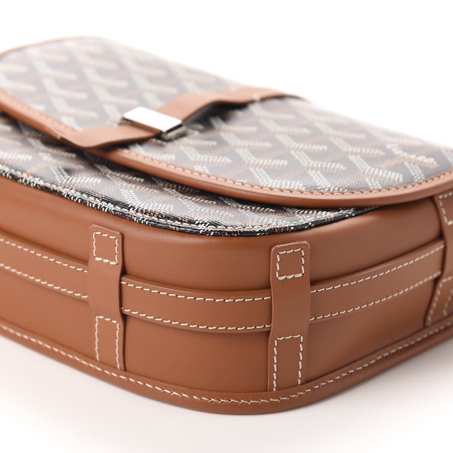 Goyardine Belvedere II PM Messenger Bag Black Gold