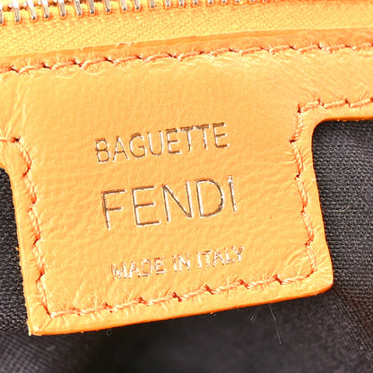 Fendi Nappa FF 1974 Embossed Baguette Clementine 6 of 15