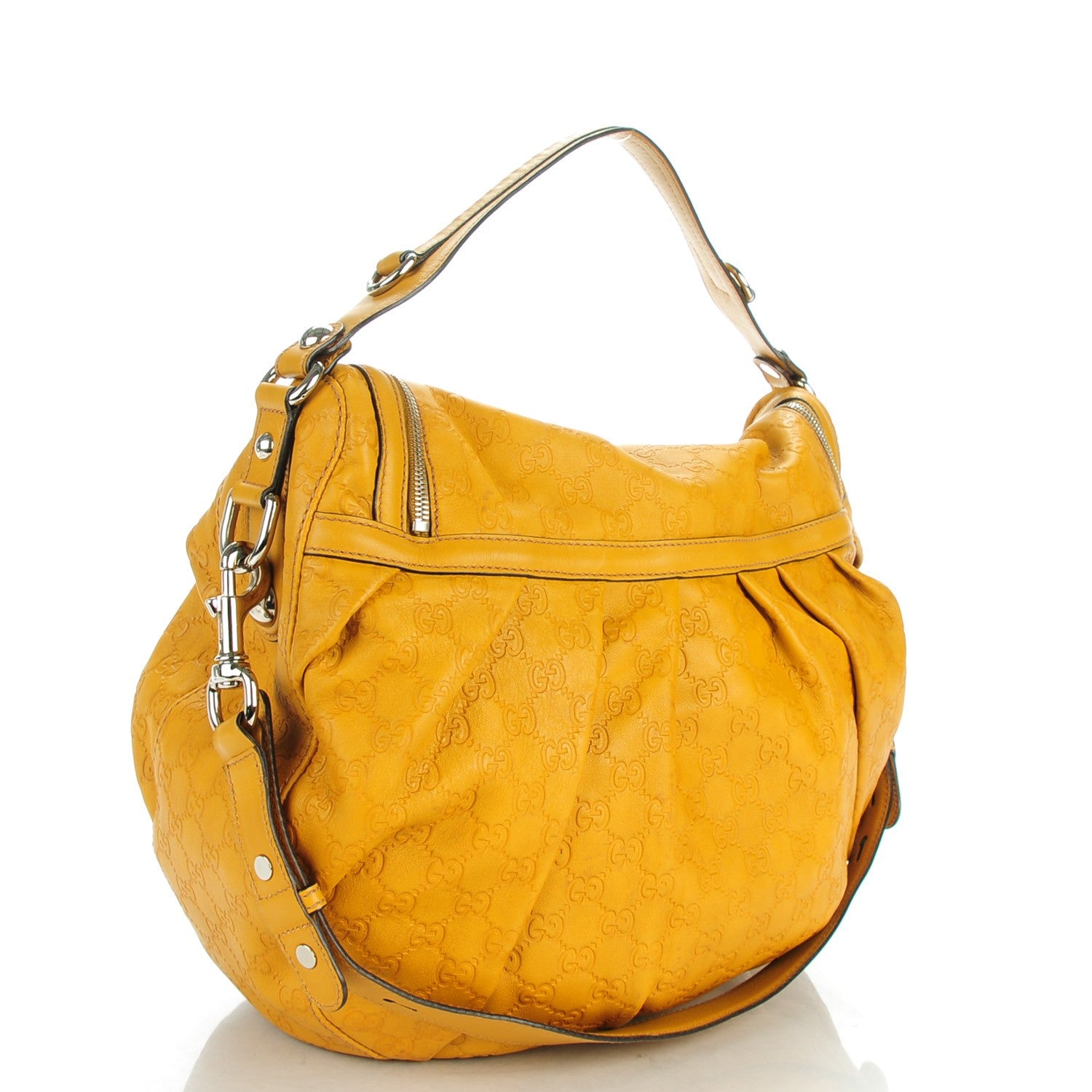 Gucci Guccissima Icon Bit Shoulder Bag Marigold 3 of 7