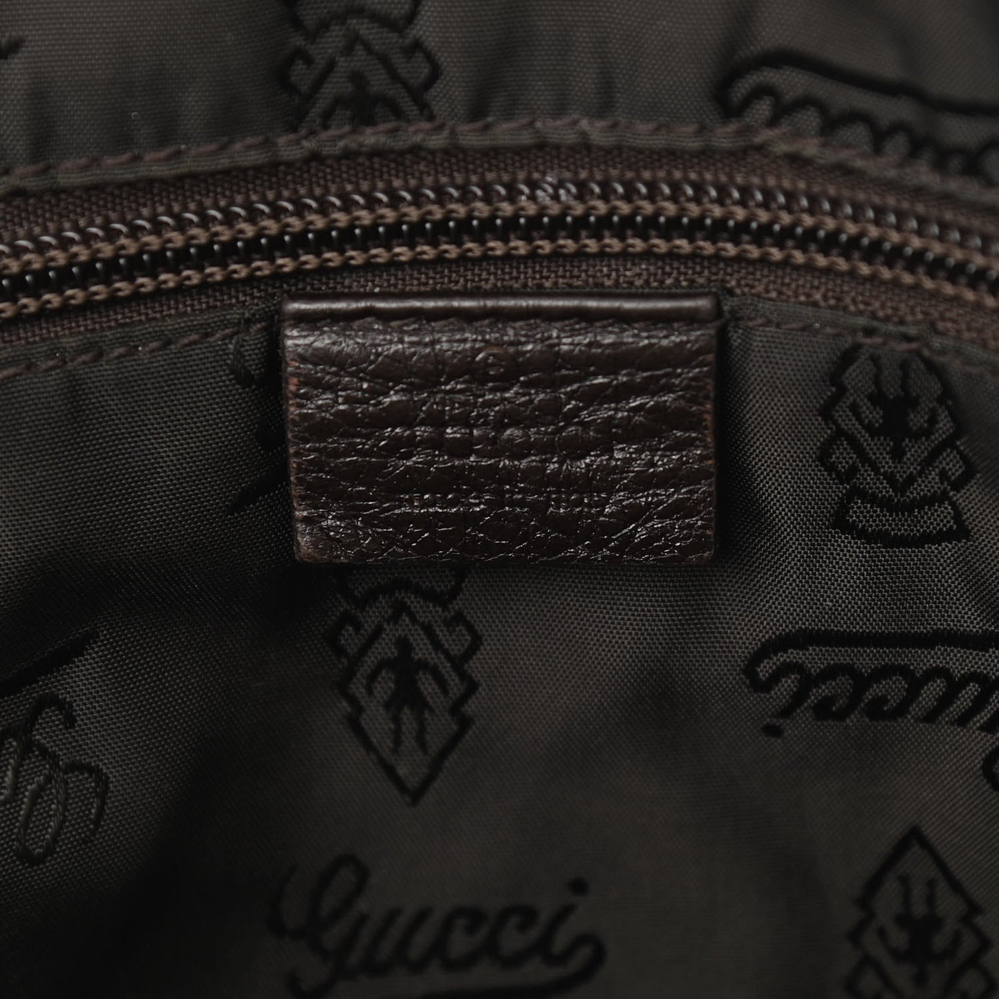 Guccissima Medium Flap Messenger Bag Chocolate