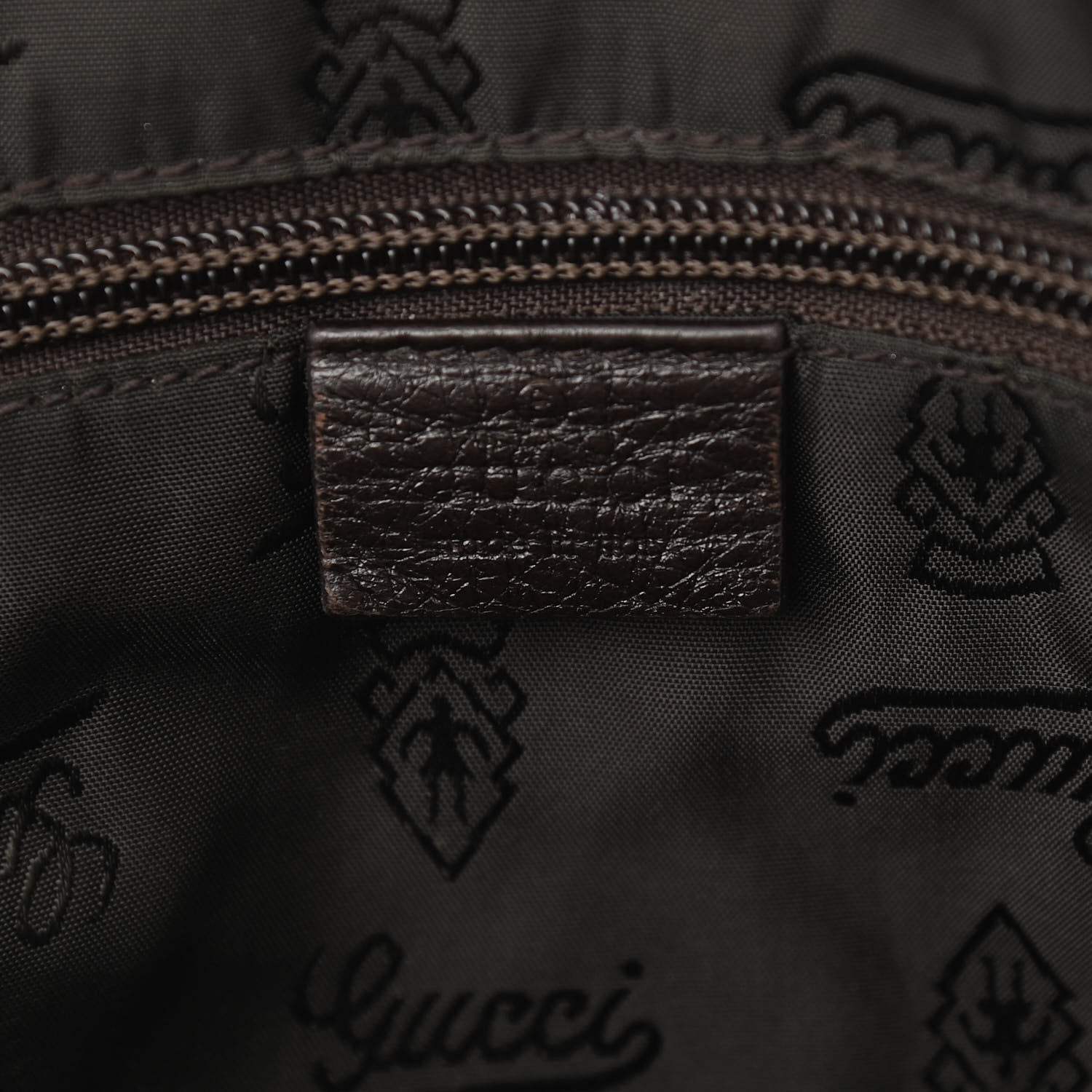 Gucci Guccissima Medium Flap Messenger Bag Chocolate 6 of 11