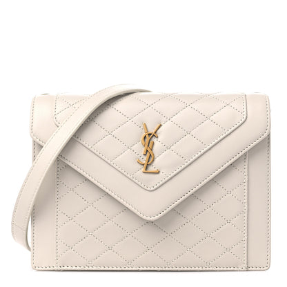Saint Laurent Lambskin Quilted Mini Gaby Satchel Blanc Vintage 1 of 10