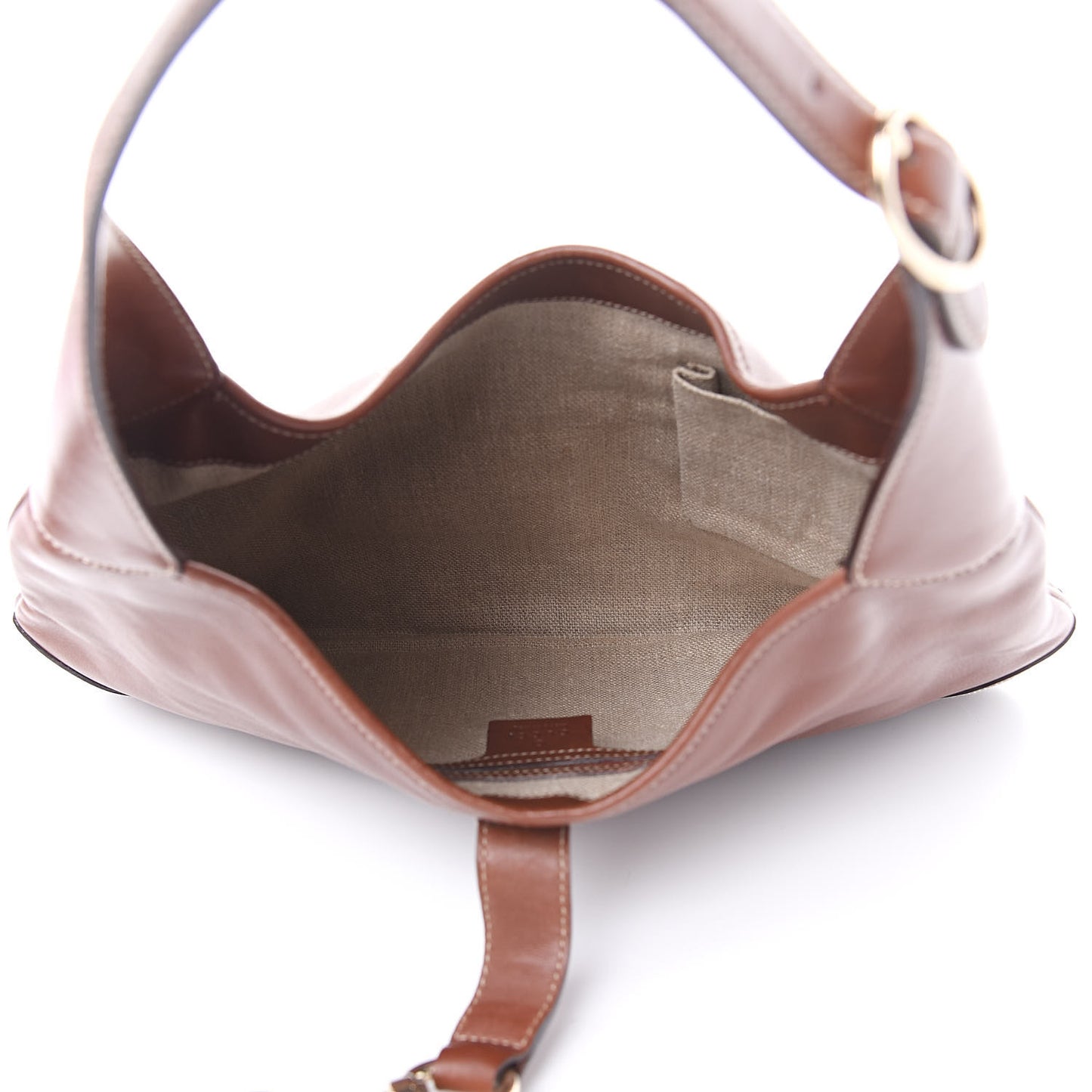 Calfskin Web Medium Jackie O Bouvier Hobo Brown