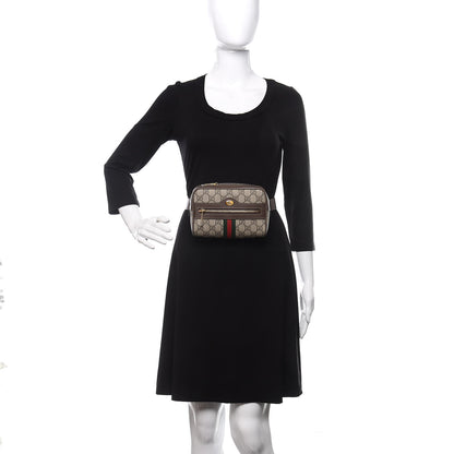 Gucci GG Supreme Monogram Web Small Ophidia Belt Bag 85 34 Dark Brown 2 of 10