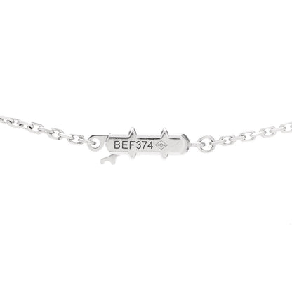 Cartier 18K White Gold Diamond Small Hearts and Symbols Pendant Necklace 5 of 5