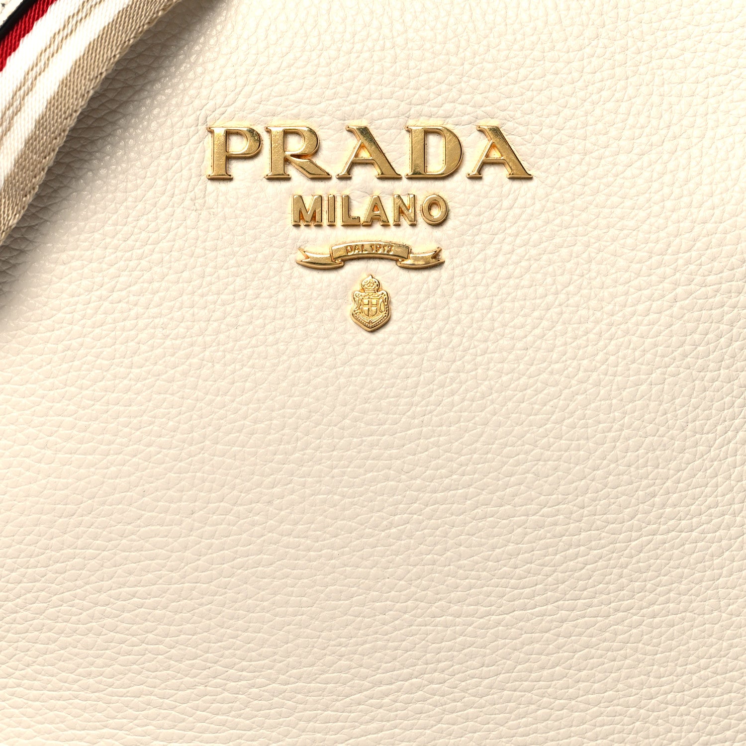 Prada Vitello Phenix Zippered Small Messenger Hobo Talco 7 of 9