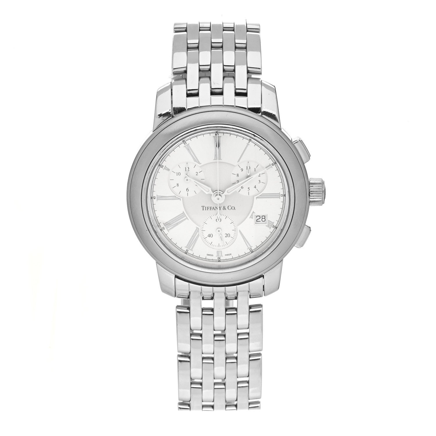 Tiffany Stainless Steel 42mm Mark Atlas Chronograph Quartz Watch 1 of 4