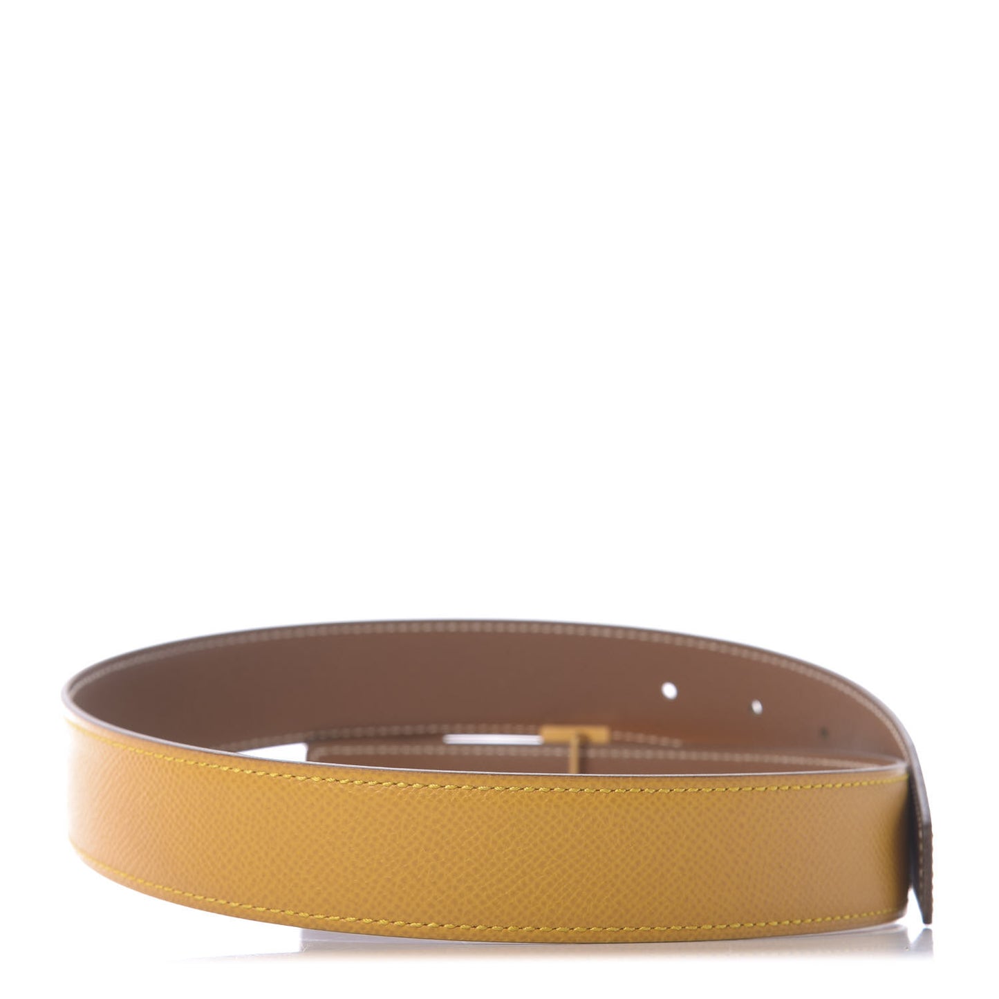 Courchevel 32mm H Belt 65 Jaune Gold