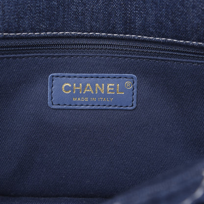 Chanel Denim Quilted Medium Denim Trip Single Flap Blue 6 of 11