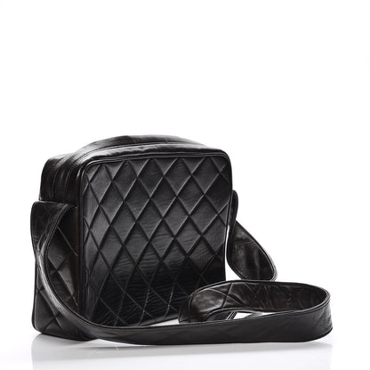 Chanel Lambskin Quilted Tassel Camera Case Black 3 of 11