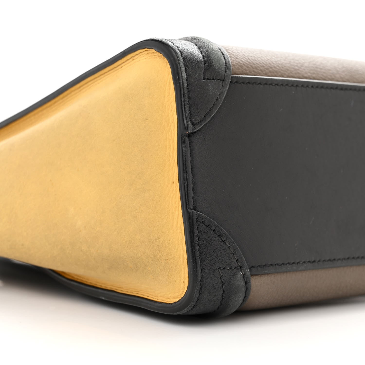 Celine Nubuck Smooth Calfskin Nano Tri-Color Luggage Desert 9 of 22