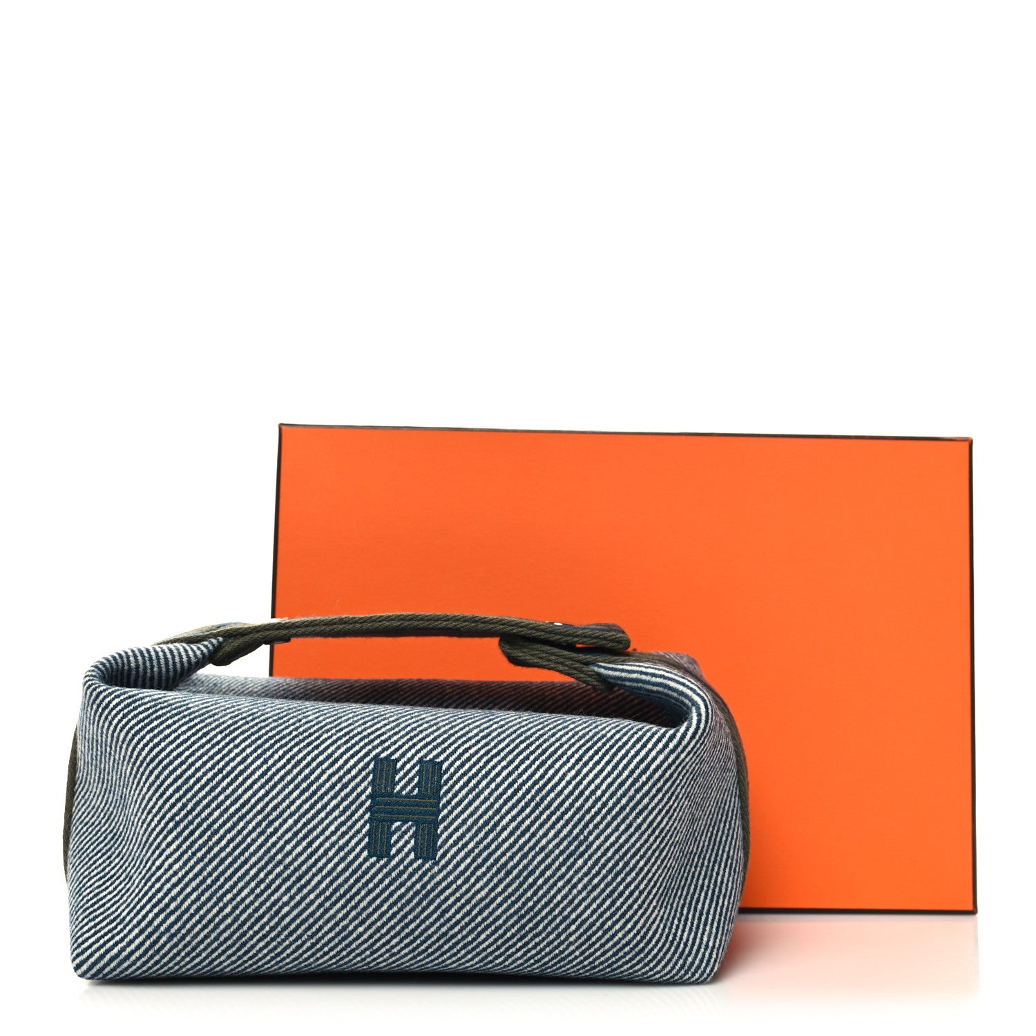Hermes Canvas Small Bride-A-Brac H Natte Pouch Bleu Abysse 10 of 10