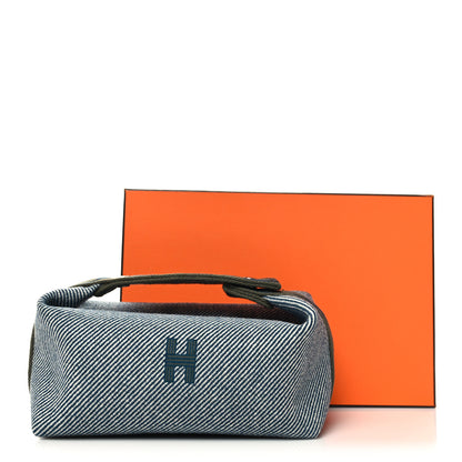 Hermes Canvas Small Bride-A-Brac H Natte Pouch Bleu Abysse 10 of 10