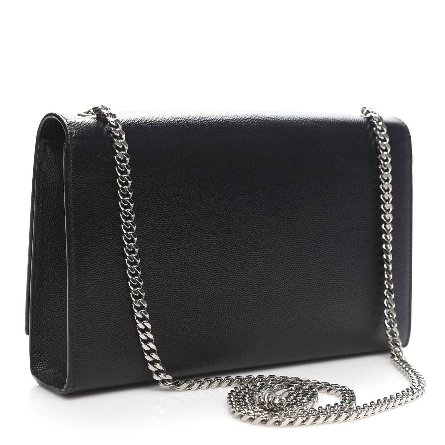 Grain De Poudre Medium Classic Monogram Kate Satchel Black