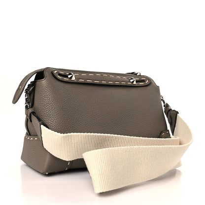 Fendi Vitello Stampa Granata Macro Stitchings Medium By The Way Boston Bag Tartufo 3 of 8