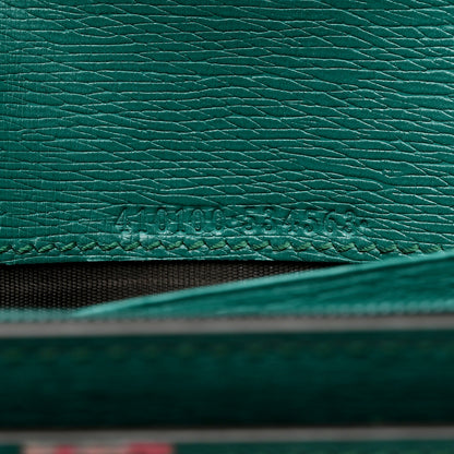 Gucci Calfskin Blooms Print Continental Wallet Bright Emerald Multicolor 6 of 8