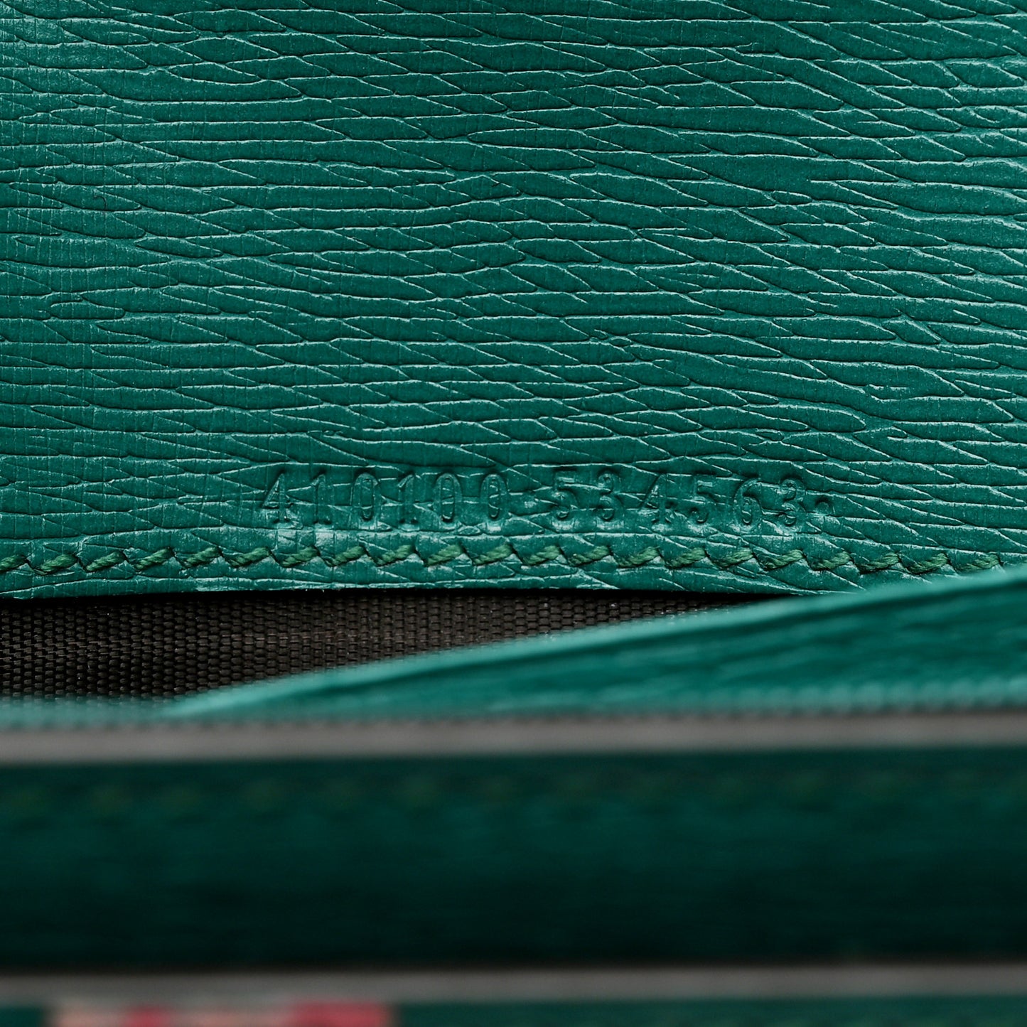 Calfskin Blooms Print Continental Wallet Bright Emerald Multicolor