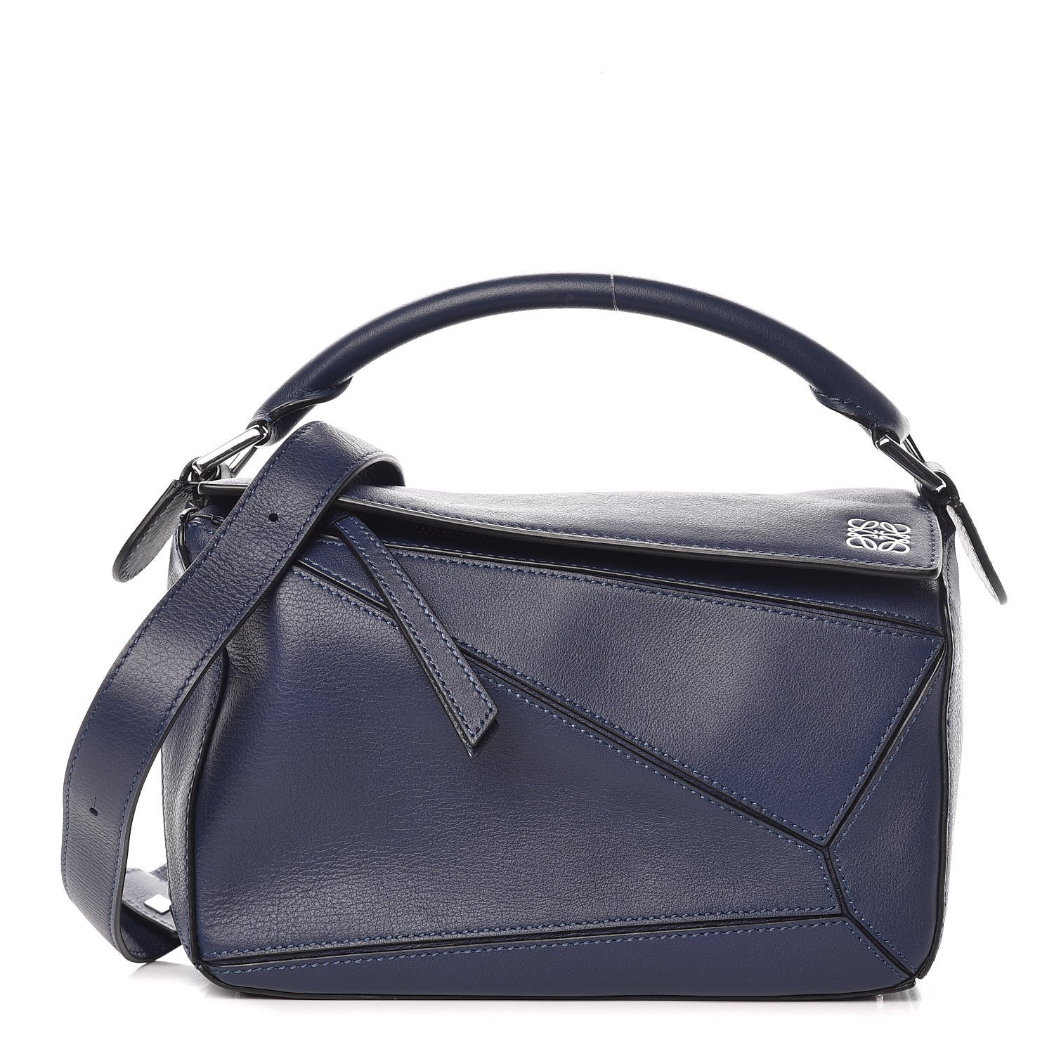 Loewe Calfskin Small Puzzle Bag Marine 1 of 7
