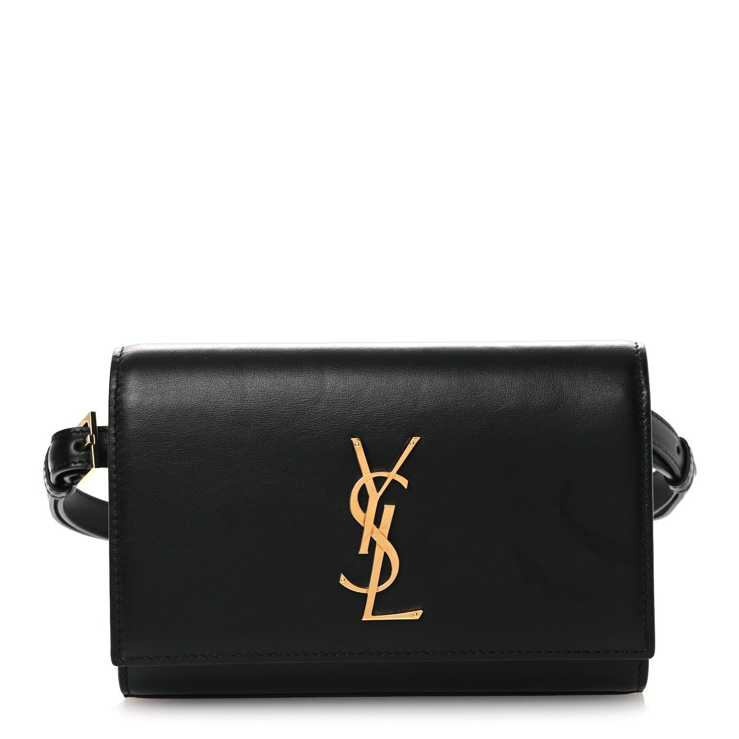 Saint Laurent Smooth Calfskin Monogram Kate Belt Bag Black 1 of 11