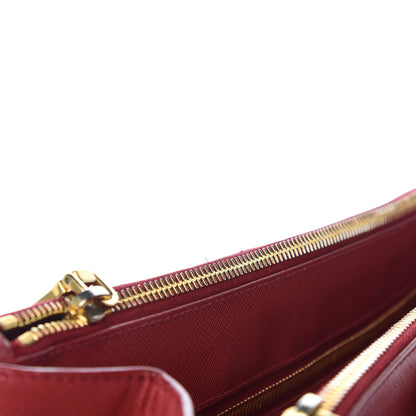 Prada Saffiano Medium Galleria Double Zip Tote Fuoco 11 of 13