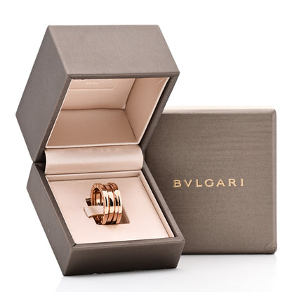 Bulgari 18K Rose Gold B.Zero1 Three-Band Ring 51 5.75 5 of 5