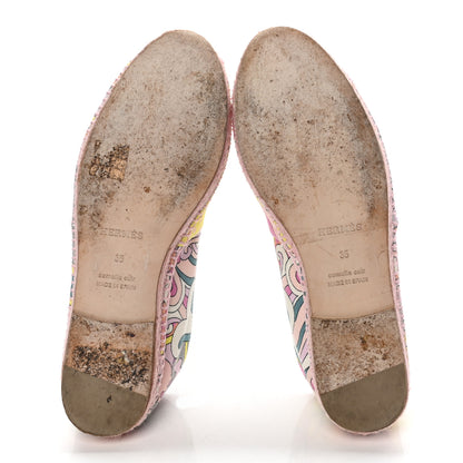 Hermes Printed Canvas Womens Espadrilles 35 Multicolor 7 of 10